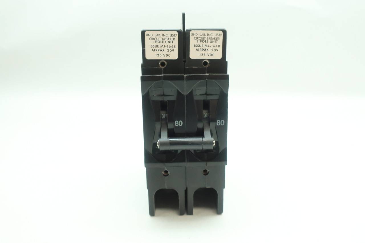 Electrical & Lighting AIRPAX CIRCUIT BREAKER 2 POLE 85 AMP 209 Series