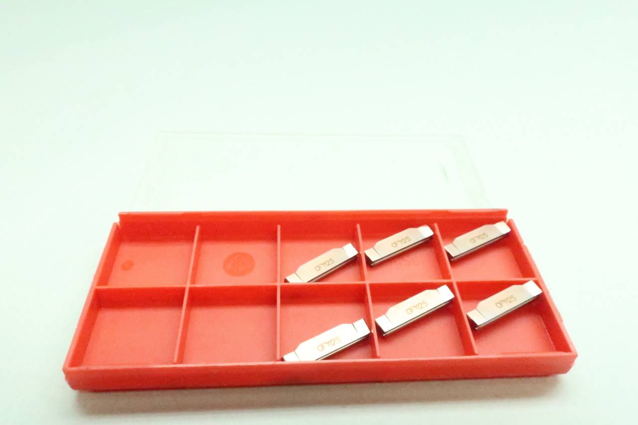 Set Of 6 Sandvik N123H2-0396-0008-GF 1125 Coromant Carbide Insert