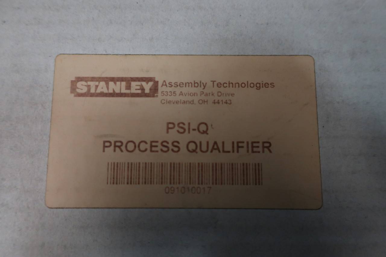 Stanley PSI-Q Process Qualifier Controller 110v-ac