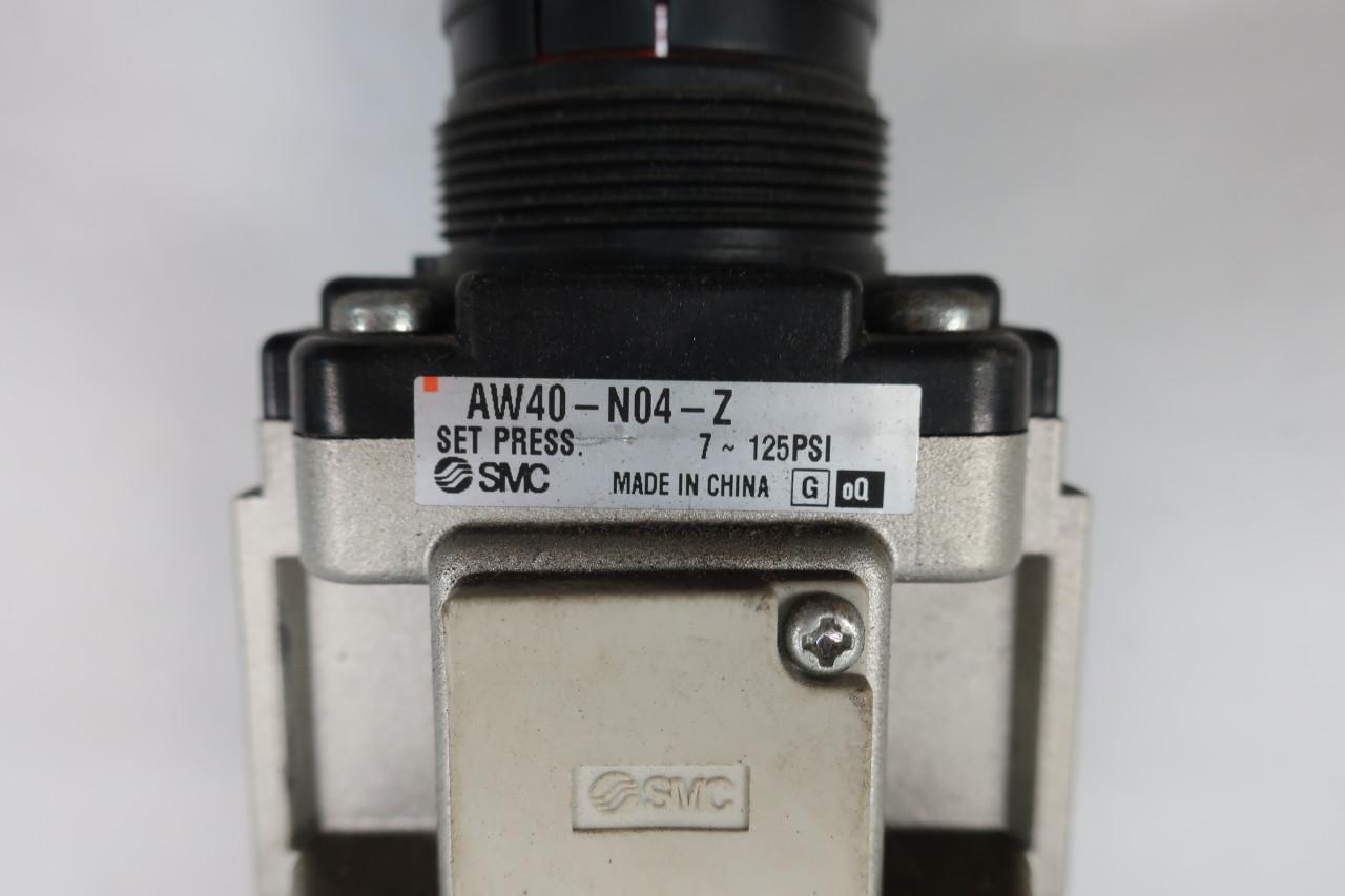 Smc AW40-N04-Z Pneumatic Filter-regulator 150psi 7-125psi 1/2in Npt 