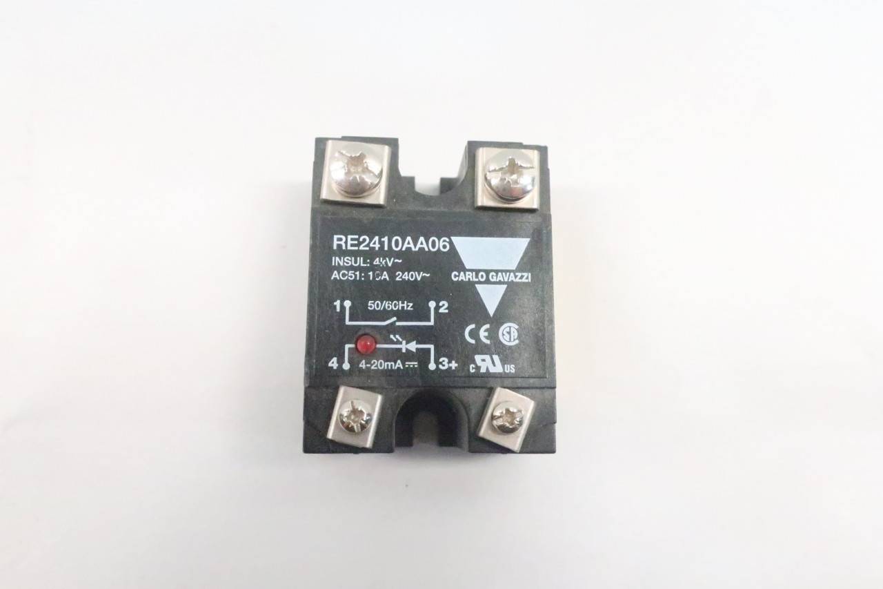 Carlo Gavazzi RE2410AA06 Solid State Relay 120vac 420ma