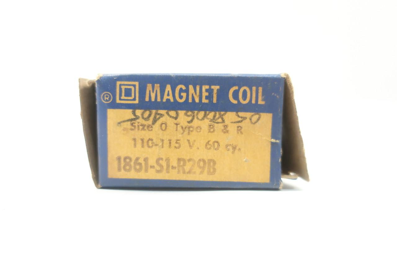 SQUARE D 1861-S1-R29B Size 0 Type B&R Magnet Coil 110-115V-AC 