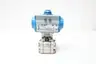 JAMESBURY 1" 4A 3600 XTB2 PNEUMATIC STAINLESS BALL VALVE 1IN NPT thumbnail 1