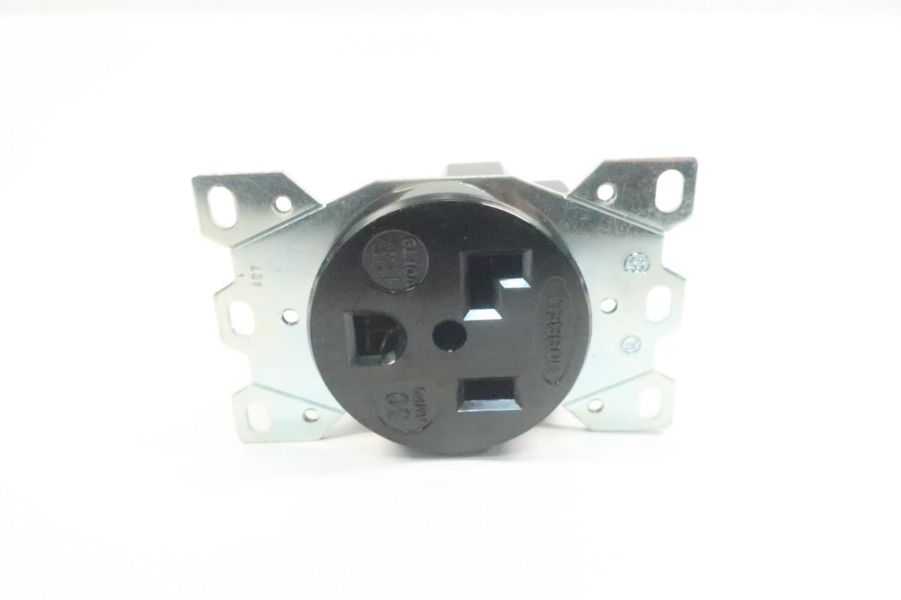 HUBBELL LOT OF 5 RECEPTACLES 30A 125V NEMA 5-30R 9308 **NEW IN BOX W/SCREWS - Foto 7