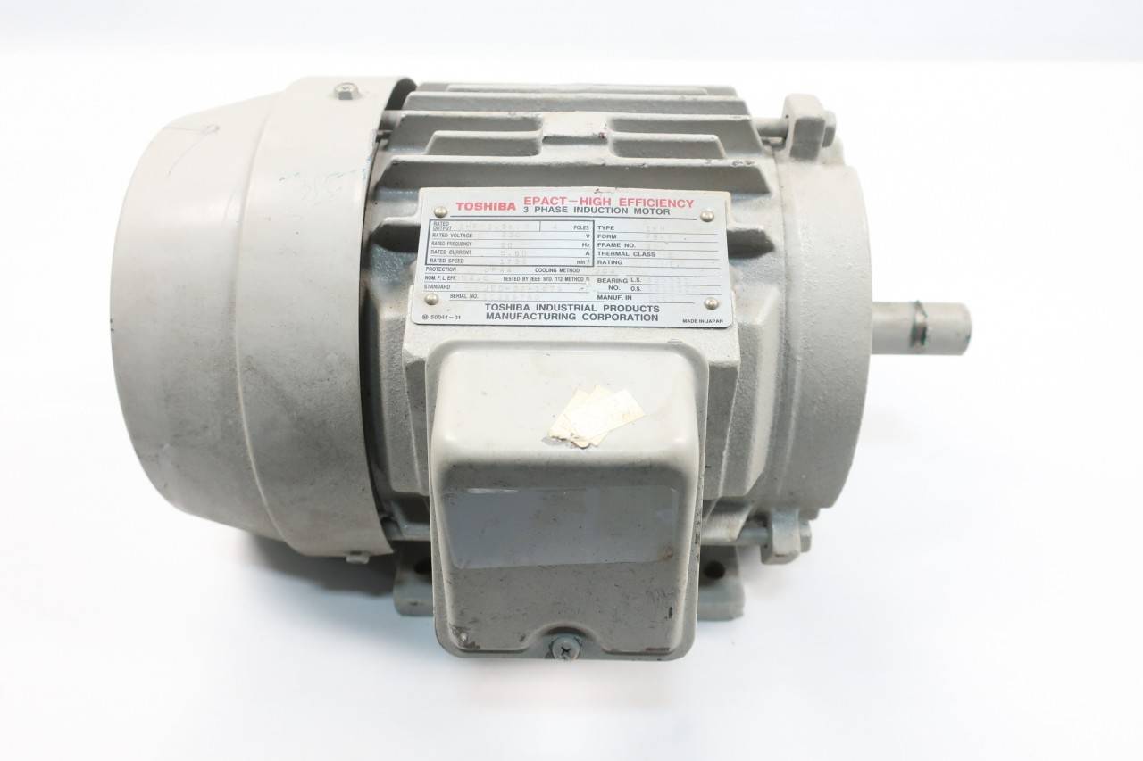 Toshiba IKH FBK8 Epact Ac Motor 90l 3ph 2hp 1735rpm 230v ac