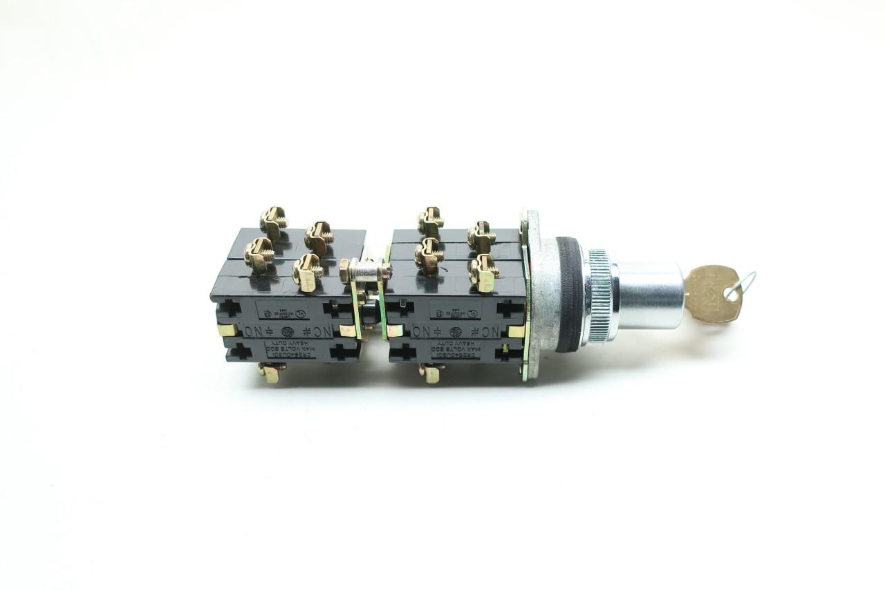 Details about   General Electric CR2940UN200C Oiltight Sel Switch Cylinder Lock Keyed 
