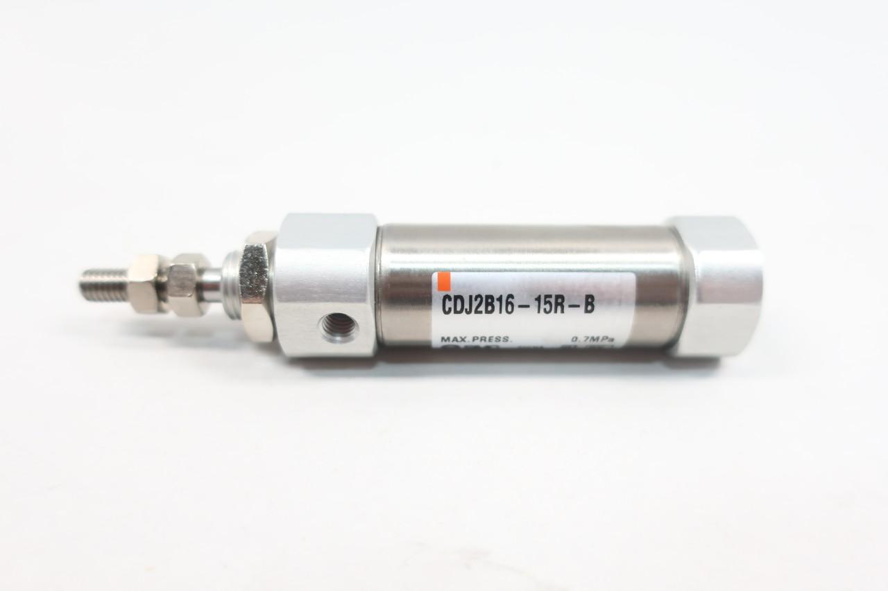 Smc CDJ2B16-15R-B Double Acting Pneumatic Cylinder 16mm 15mm 0.7mpa