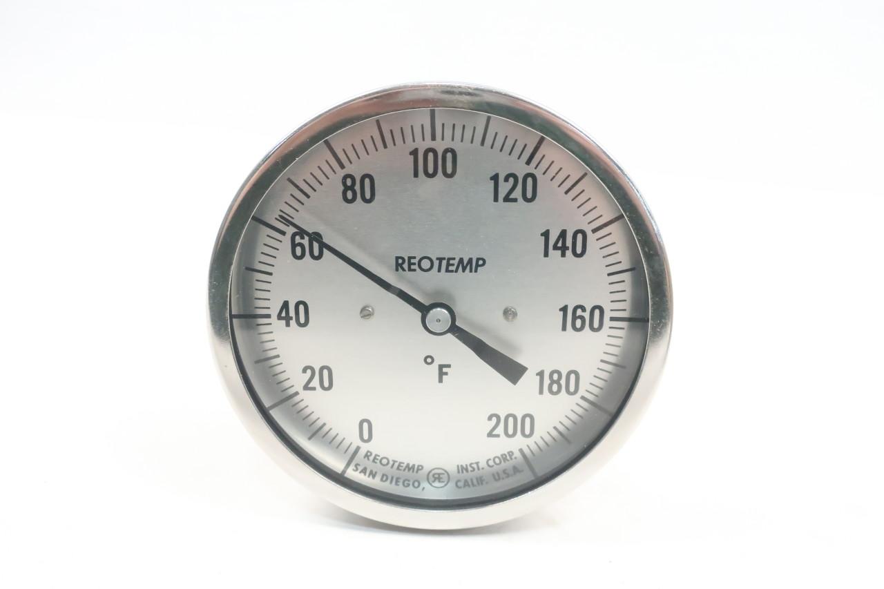 Details about   Weston 5in 1/2in Npt 12in 0-200f Bimetal Thermometer 