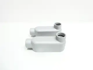 BOX OF 2 OZ GEDNEY LB125 CONDUIT OUTLET BODIES LB 1-1/4IN