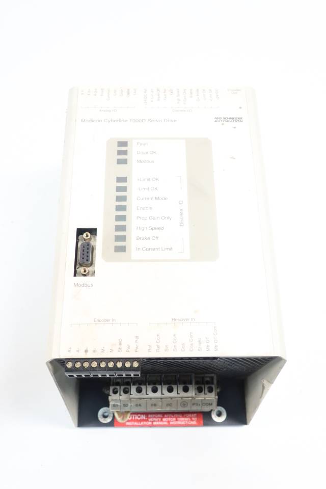 MODICON DR-D020-001 CLD020 CYBERLINE 1000D SERVO DRIVE 20A AMP 325V-DC