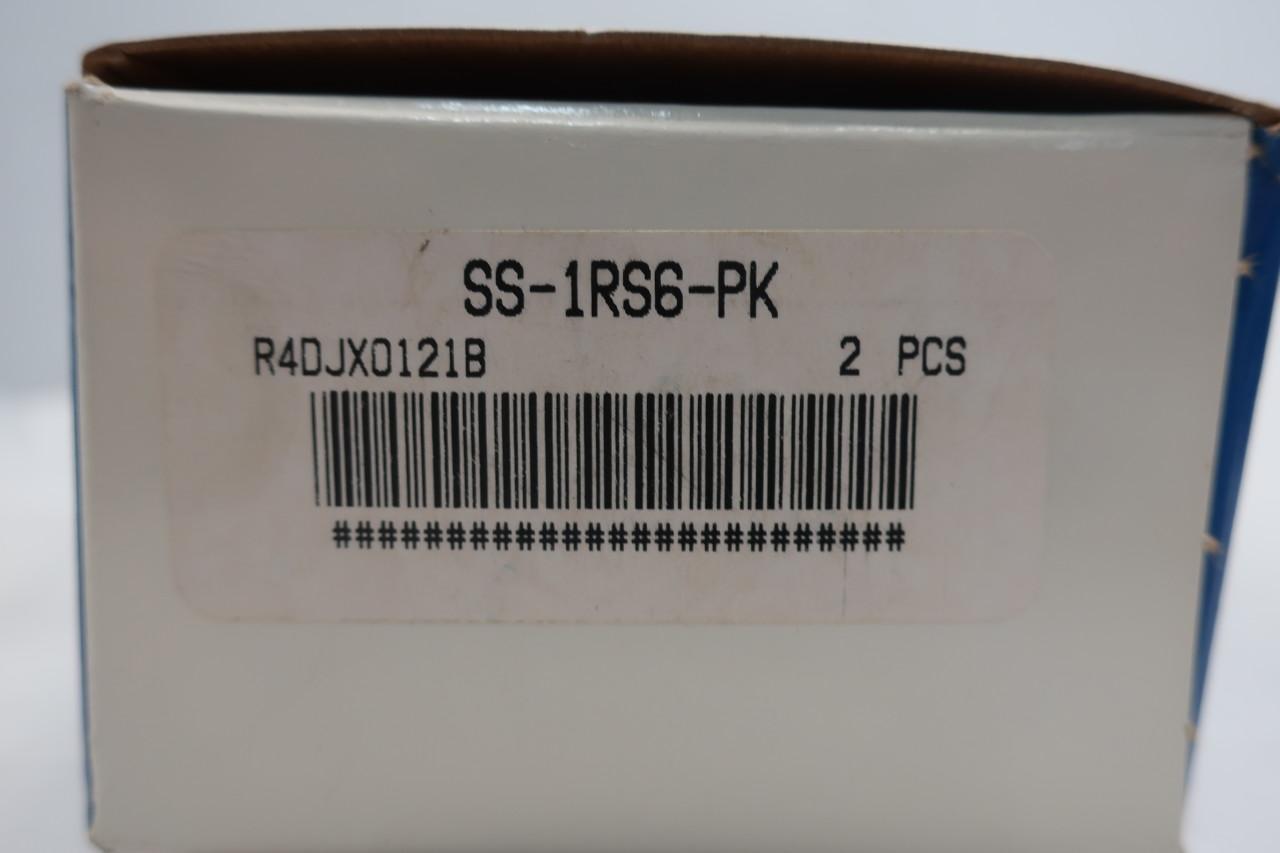 Boîte De 2 Vannes à Aiguille Manuelles Swagelok SS-1RS6-W20-27141 - Inox, 5000 Psi, 3/8"