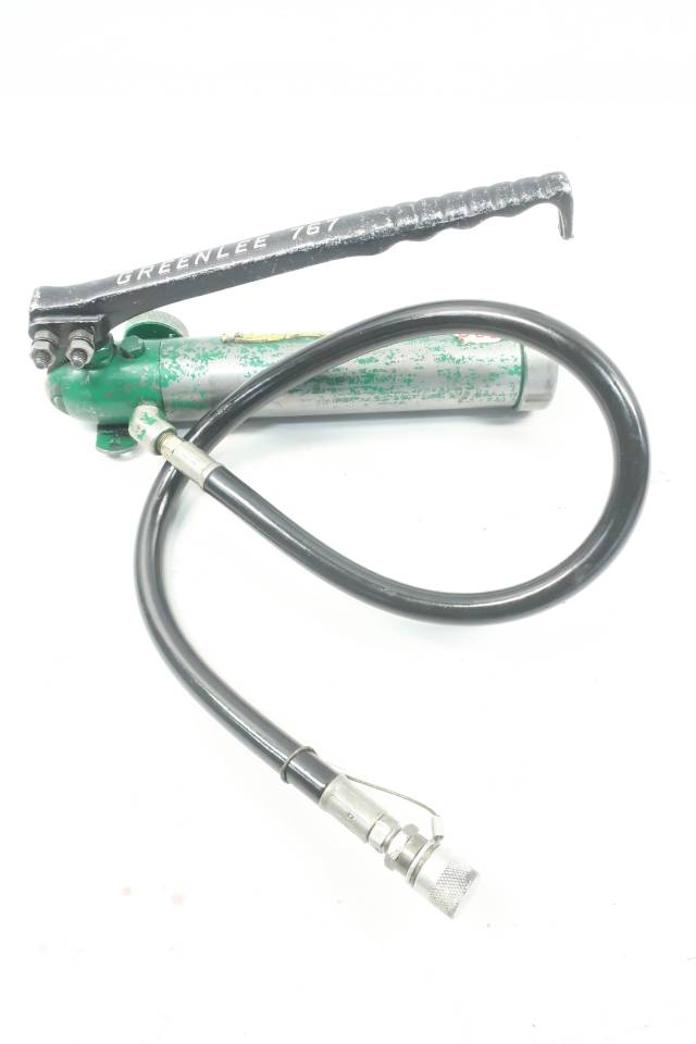 GREENLEE 7306 HYDRAULIC KNOCK PUNCH OUT SET 767 W/HAND PUMP