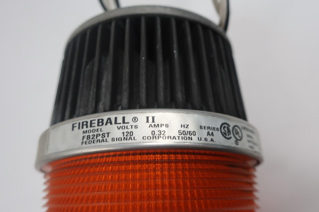 Federal Signal Federal Signal FB2PST-120A Fireball Ii Amber Warning Strobe Light 120v-ac 