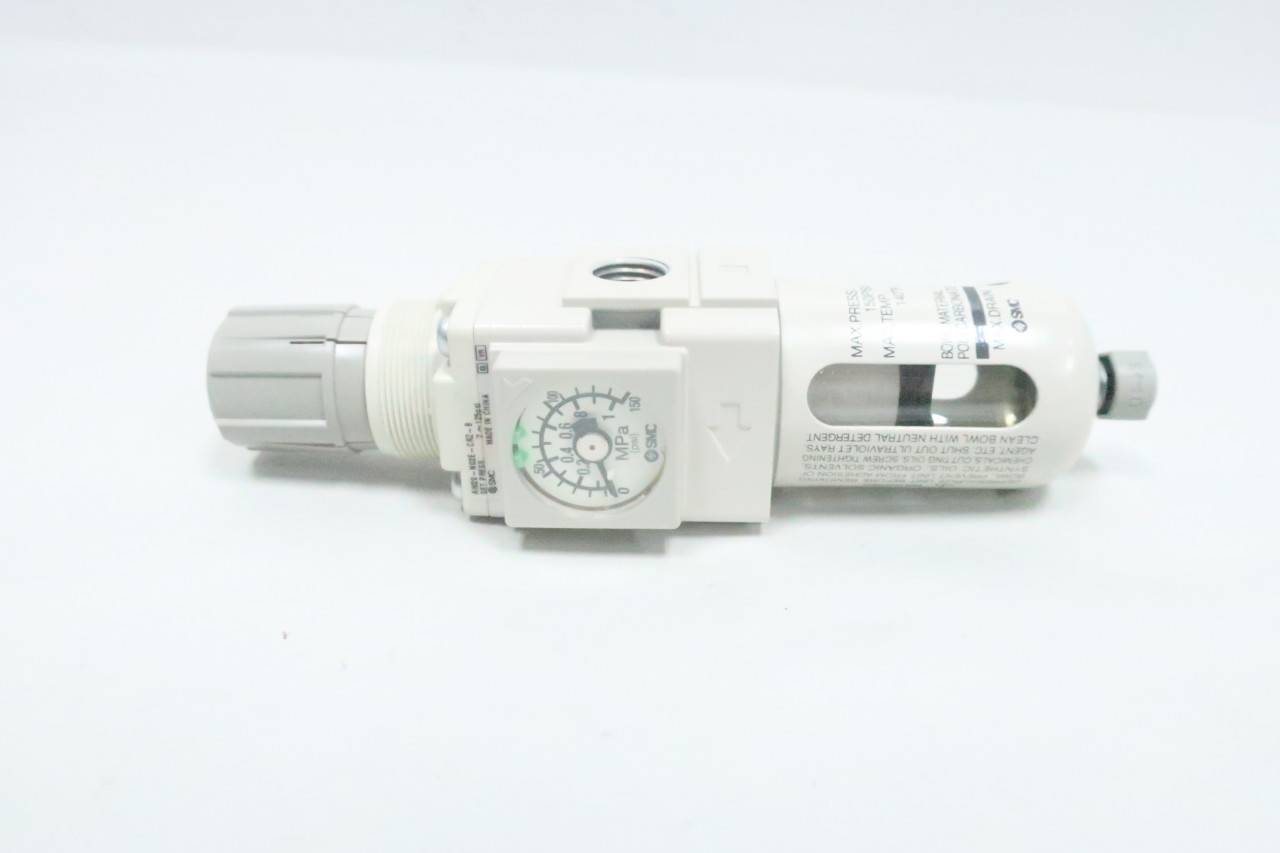 Smc AW20N02ECRZ8 Pneumatic Filterregulator 150psi 7125psi 1/4in Npt