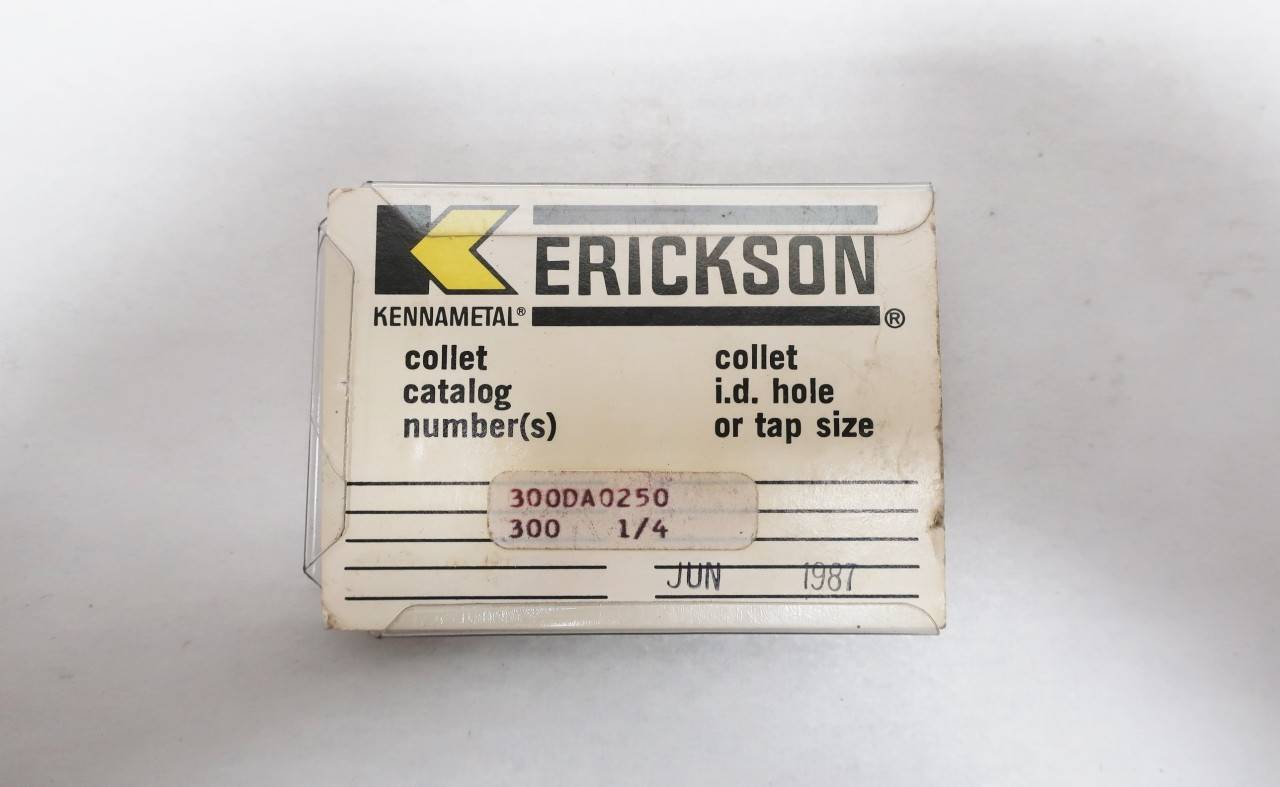Set Of 5 Kennametal 300DA0250 Collet 1/4in Tap