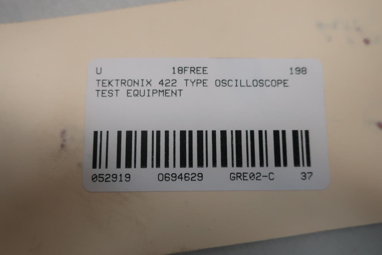 Tektronix Type 422 Oscilloscope 115/230v-ac 