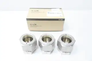 BOX OF 3 S-LOK SC-32-S6 STAINLESS PIPE CAP 2IN TUBE