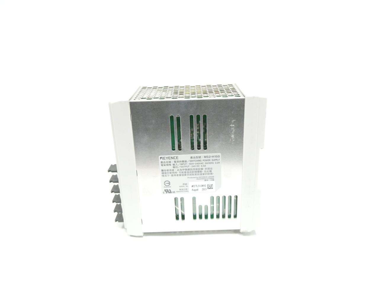 KEYENCE MS2-H150 POWER SUPPLY 100-240V-AC 6.5A AMP 24V-DC