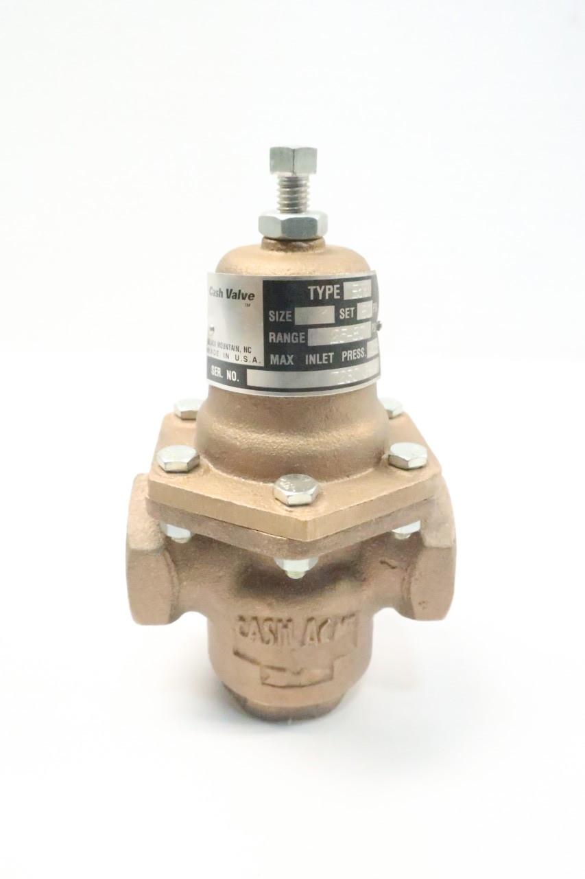 Cash Valve E55 50psi 25-80psi Bronze Pressure Regulator Valve 1in Npt