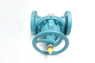 ITT 4-2501-M-903-SP88CATB MANUAL IRON FLANGED DIAPHRAGM VALVE 4IN 150