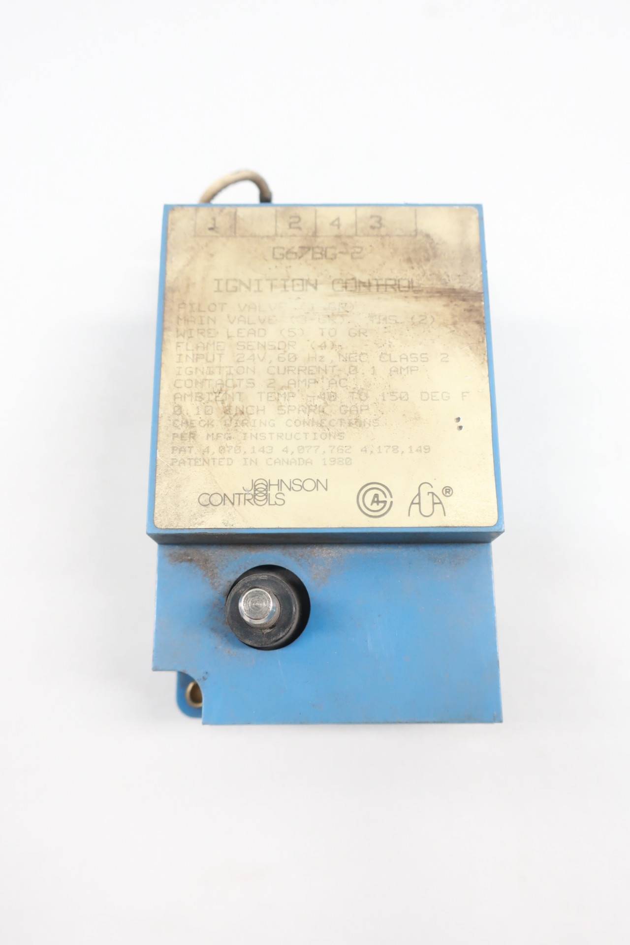 Johnson Controls G67BG2 Ignition Control 24vac