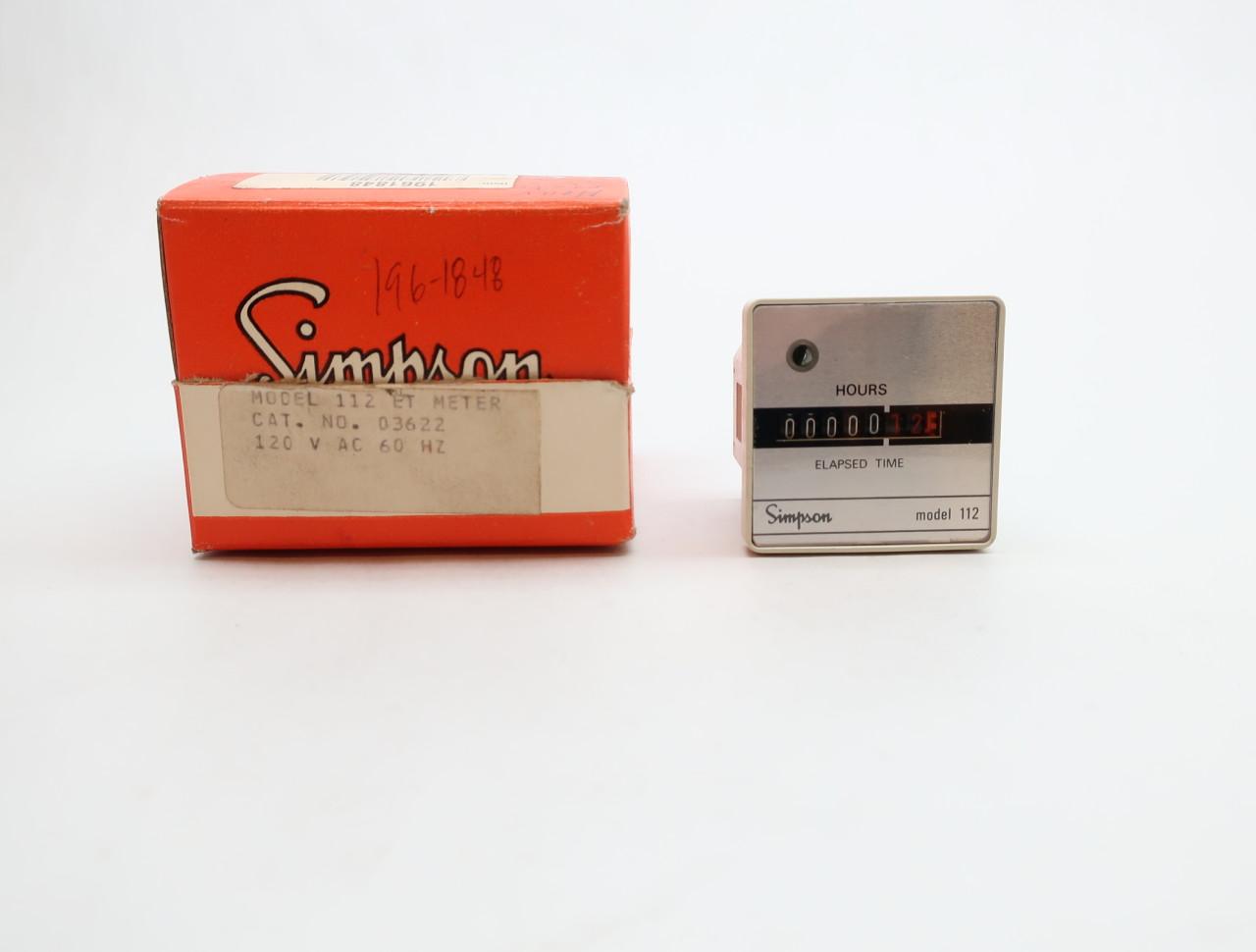 Mètre Numérique De Panneau Simpson H335-1-34-020 - 30 Cm - Alimentation 85-250V AC - Neuf
