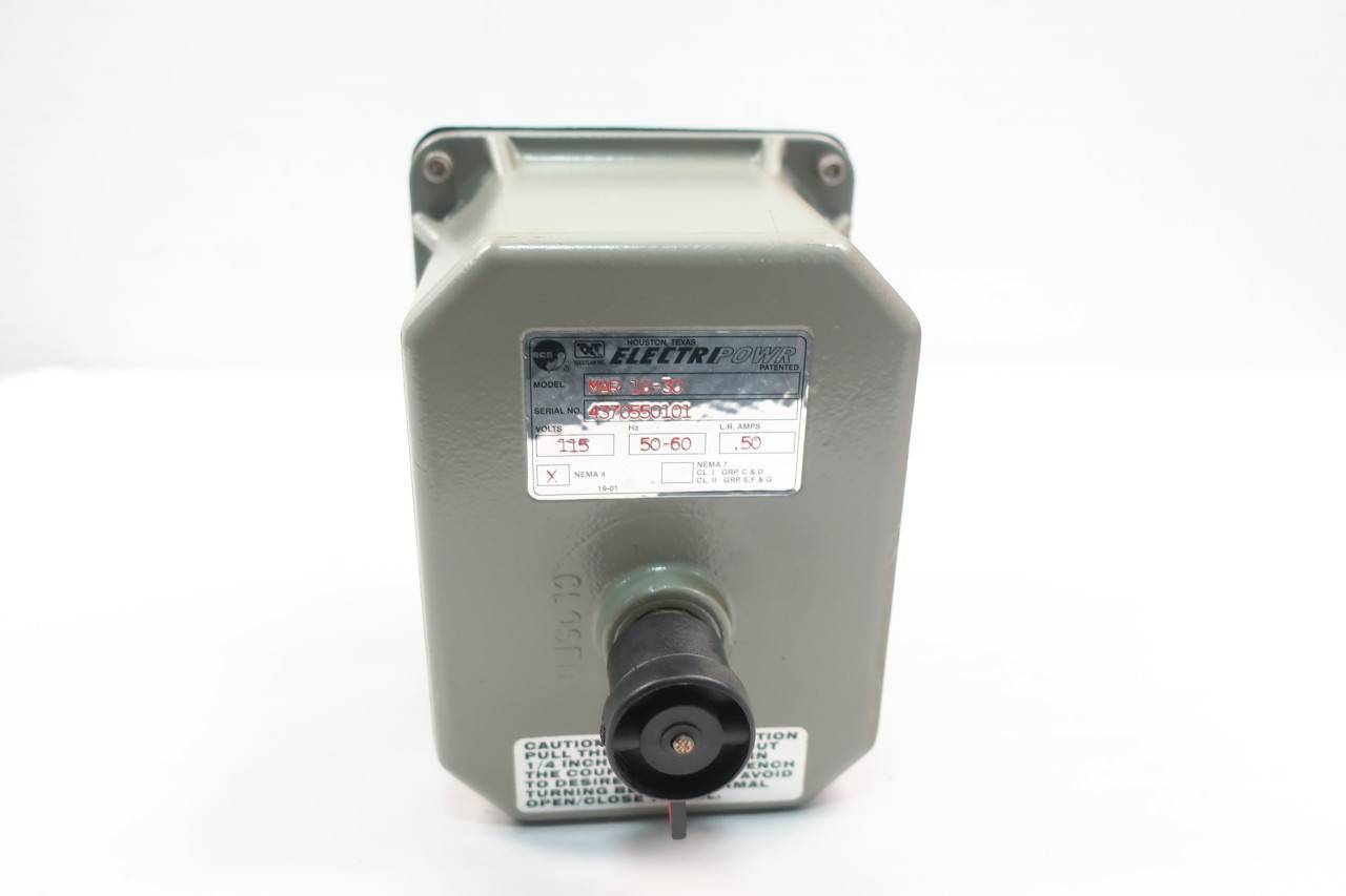 Electripowr MAR 1030 Electric Valve Actuator 115vac