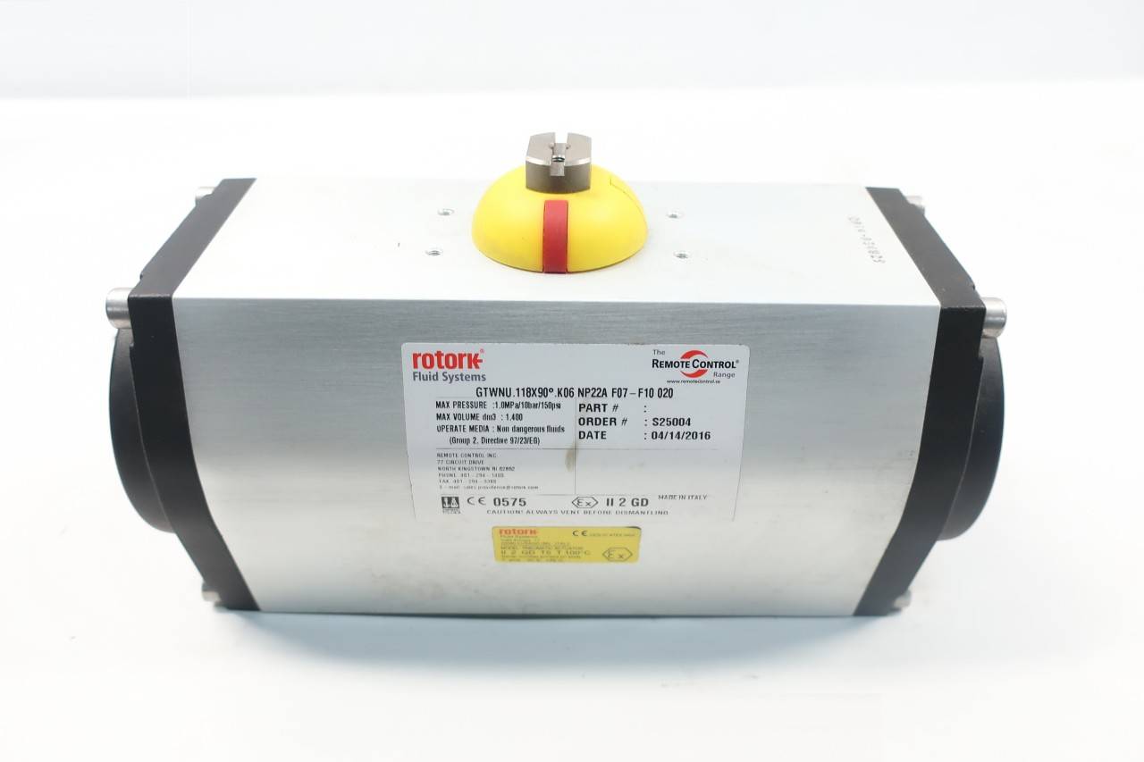 Rotork GTWNU.118X90.K06 Pneumatic Valve Actuator 150psi