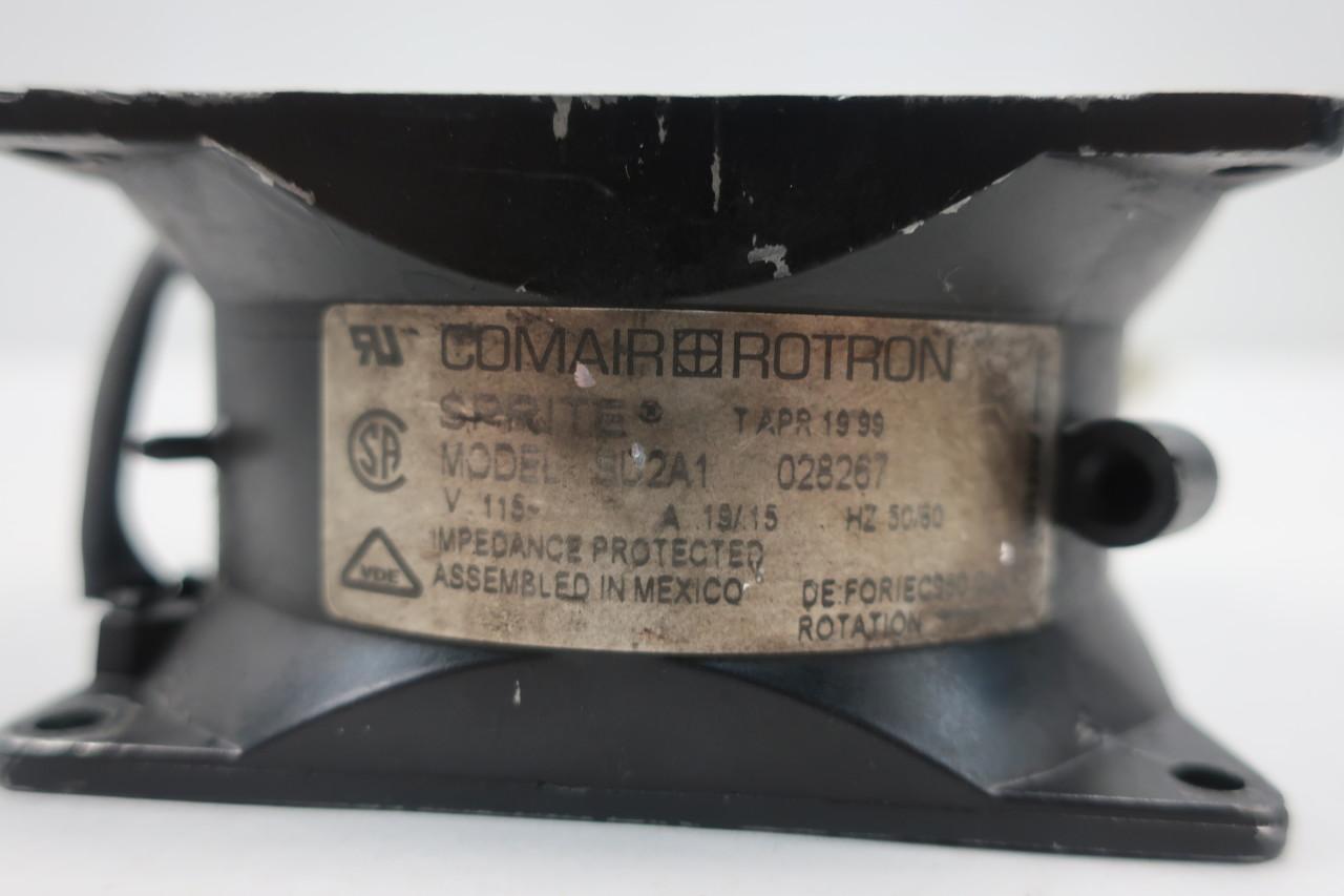thumbnail image 2 of Comair Rotron Sprite SU2A1 Heavy Duty AC Axial Fan - 115VAC, 34 CFM, 3250 RPM, 3.25" Square, Made In USA 2 of 6