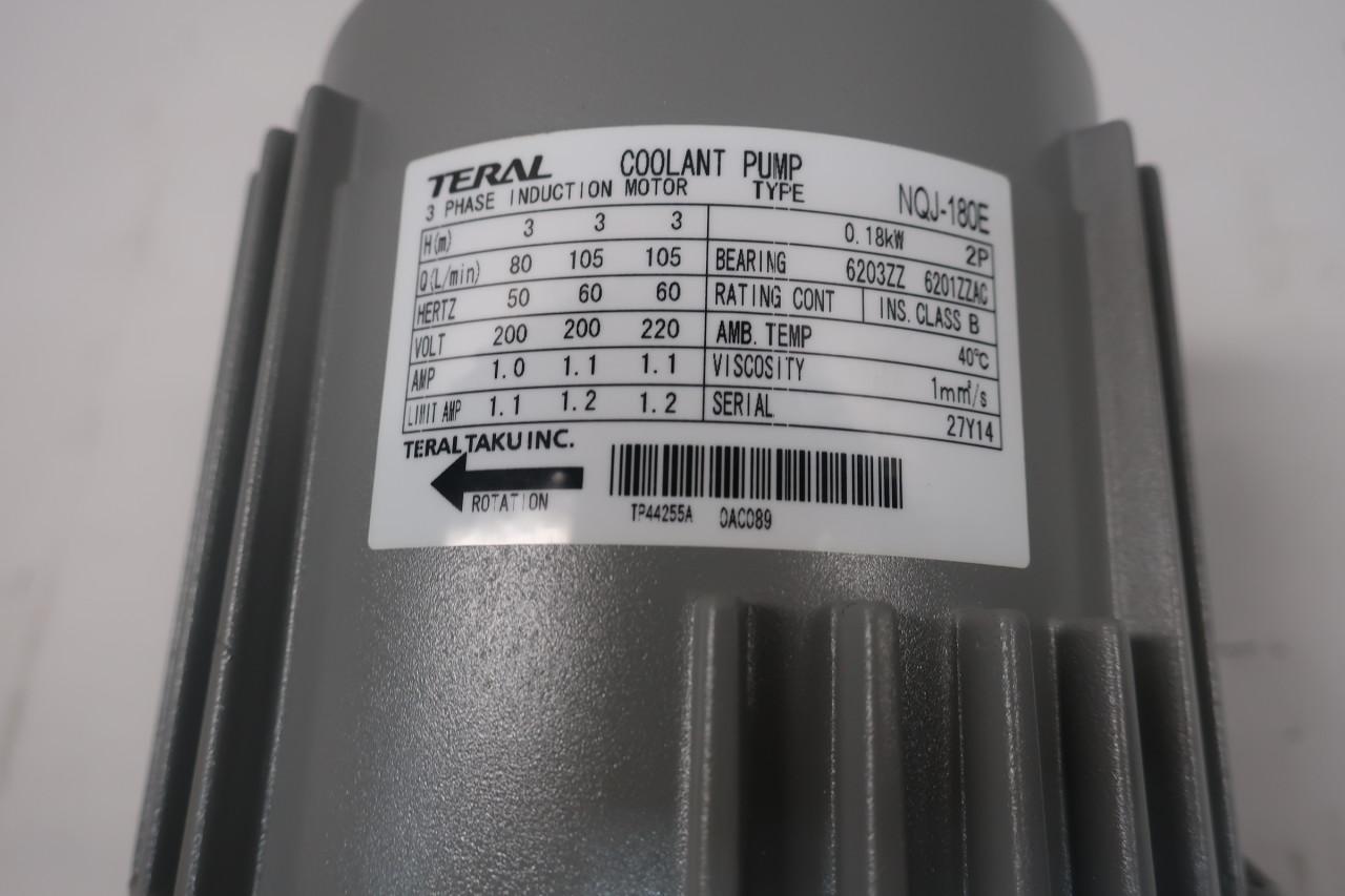 TERN製クーラントポンプ　nqj-180e TERN製クーラントポンプ nqj-180e