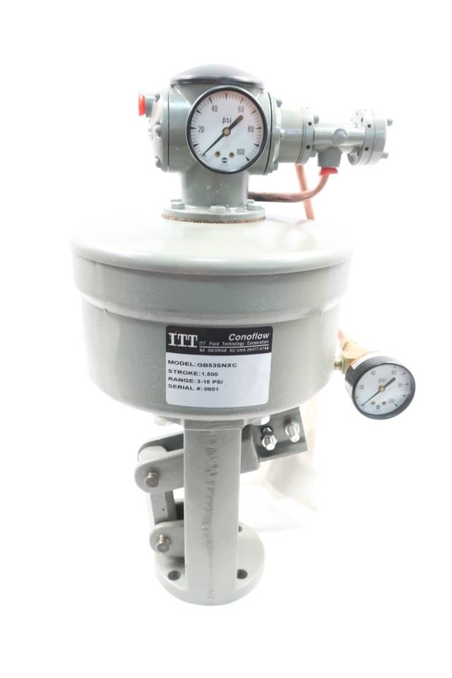 ITT GB53SNXC CONOFLOW PNEUMATIC VALVE PISTON ACTUATOR 1-1/2IN 3-15PSI