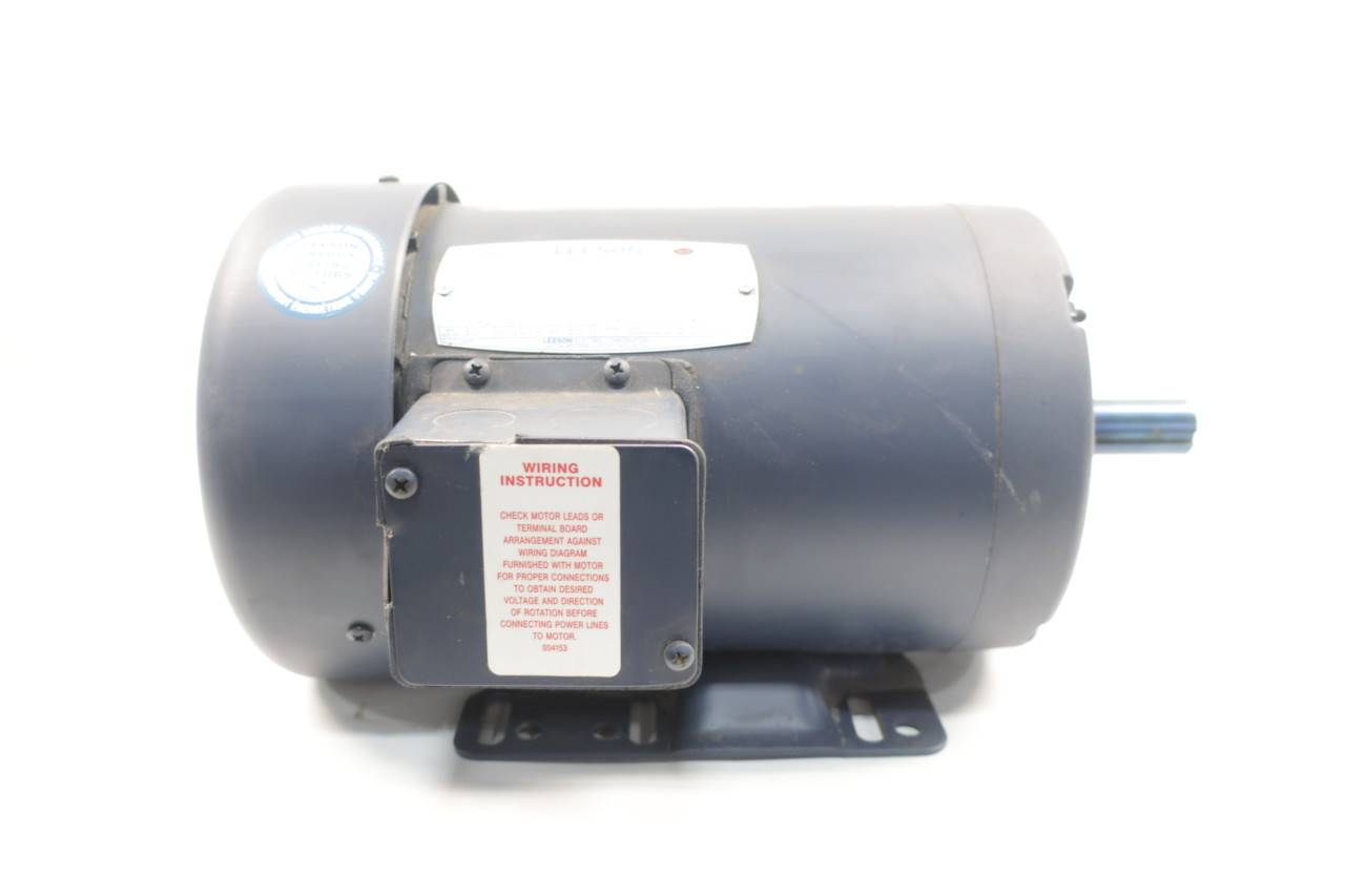 Leeson C145T11FB15A Ac Motor G145t 3ph 1hp 1160rpm 208-230/460v-ac