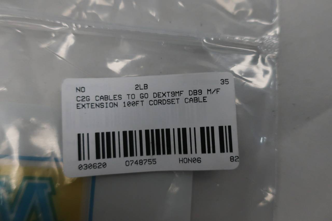 C2g Cables To Go Dext9mf Db9 M F Extension Cable 100ft