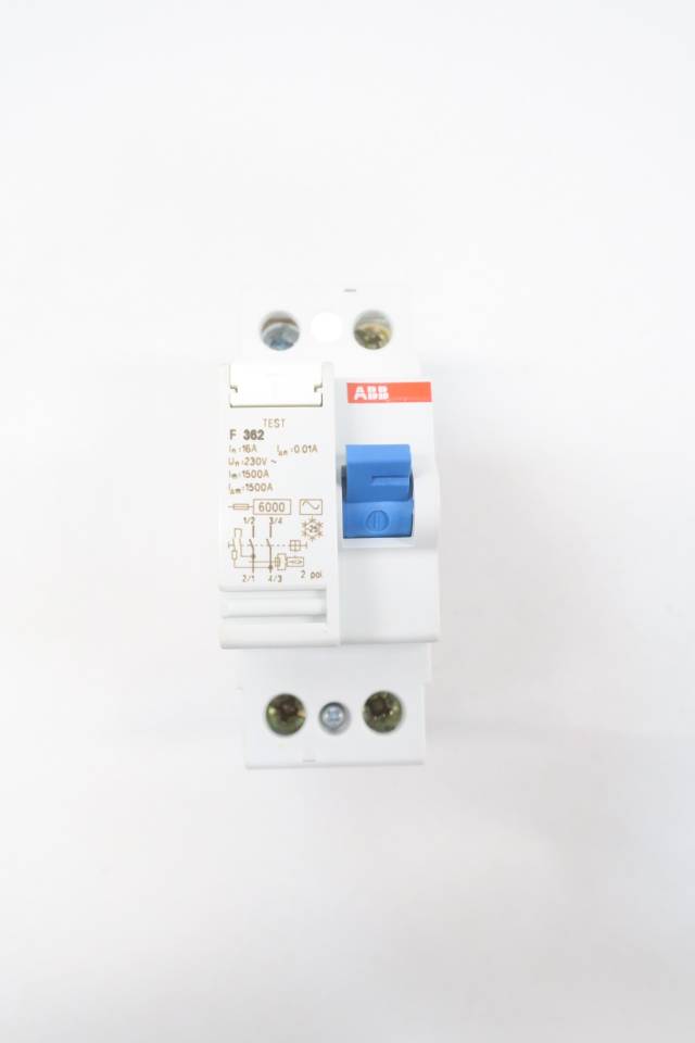 ABB F362 RESIDUAL CURRENT OPERATED CIRCUIT BREAKER 16A 2P 230V-AC D583030