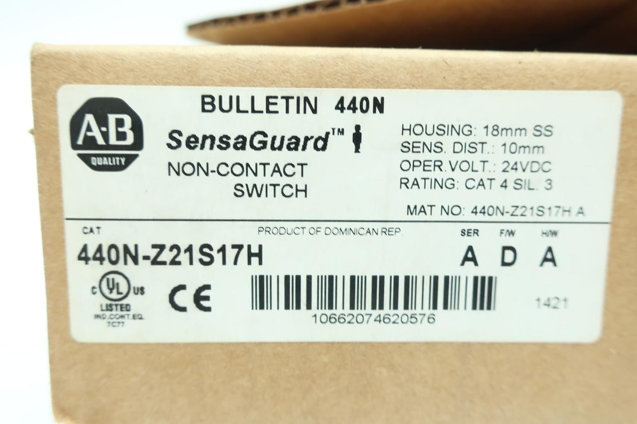 ALLEN BRADLEY 440N-Z21S17H SENSAGUARD NON-CONTACT SWITCH SER A D619024