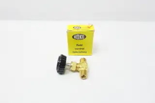 HOKE 3711M4B1 MANUAL BRASS NEEDLE VALVE 1/4IN NPT