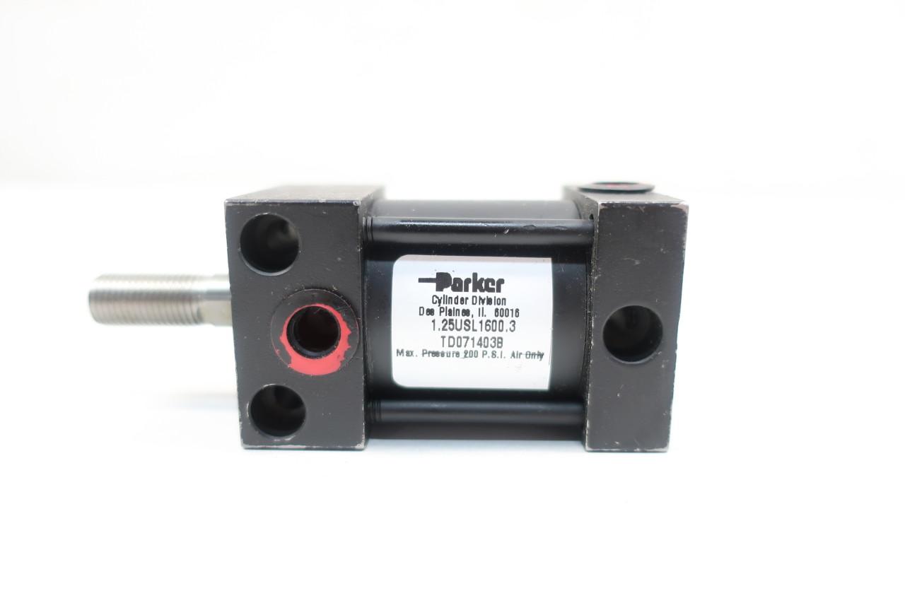 Parker 1.25usl1600.3 Double Acting Pneumatic Cylinder 1-1/4in 3/10in 200psi 