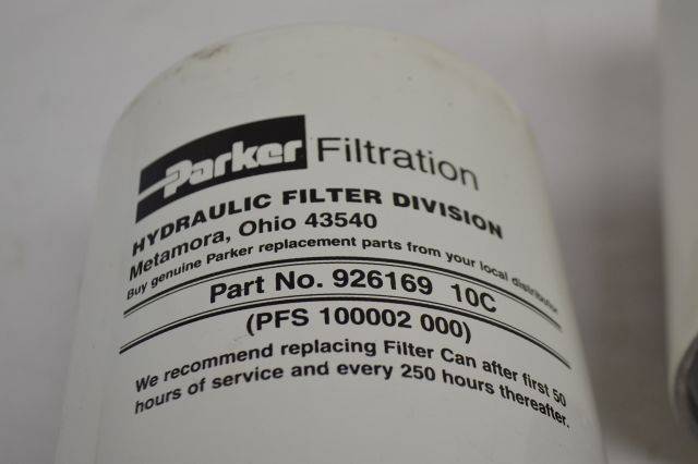 LOT 2 PARKER 926169 10C HYDRAULIC FILTER CANISTER10 MICRON 150PSI D203662