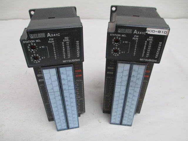 Lot 2 Mitsubishi AX41C Melsec Input Unit Module 12/24v Dc D208037