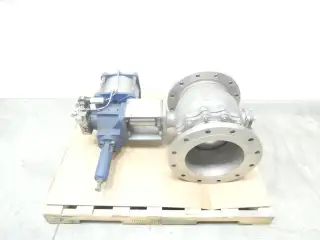 KTM W0401 V100 PNEUMATIC STAINLESS FLANGED V-PORT BALL CONTROL VALVE 12IN 150