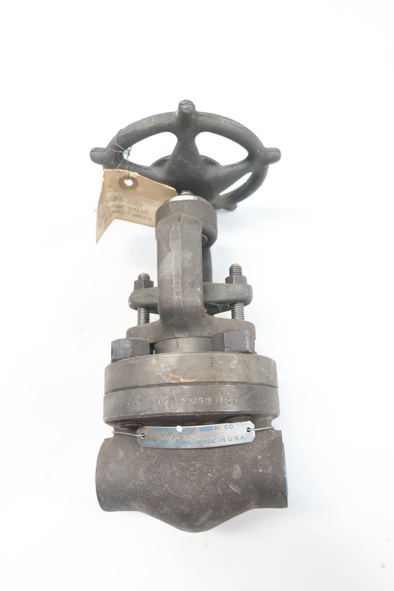 Henry Vogt 12214890 Manual Steel Socket Weld Globe Valve 3/4in 1500