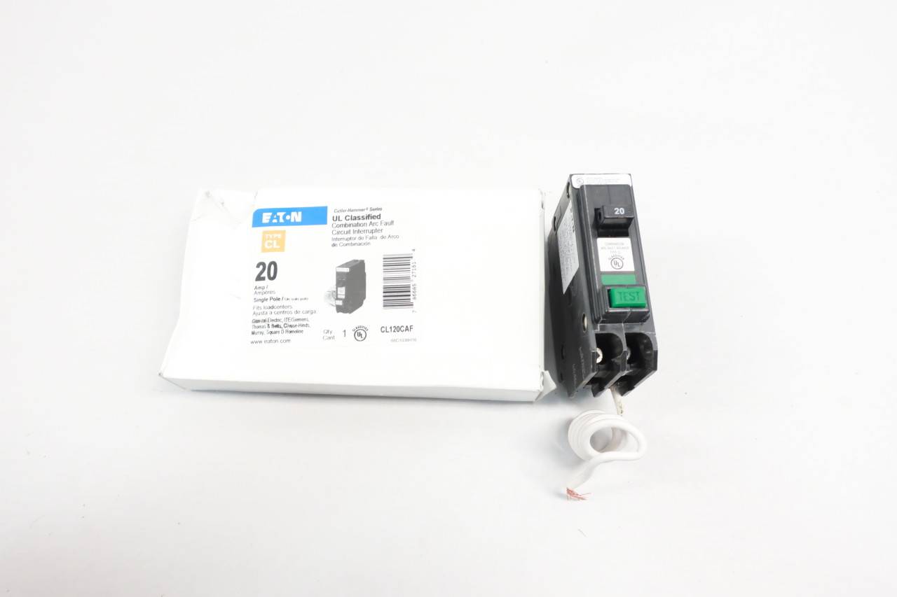 Cutler Hammer CL120CAF Combination Arc Fault Circuit Breaker 1p 20a Amp