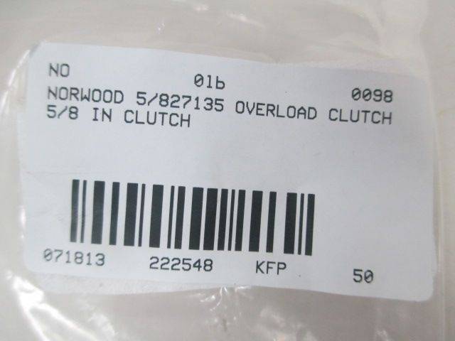 Norwood 5 7135 Overload Clutch 5 8 In Bore D