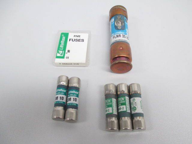 Lot 11 New Littelfuse ASSORTED FLNR35ID FLM10 FNM-2 T250ma Fuse D229058