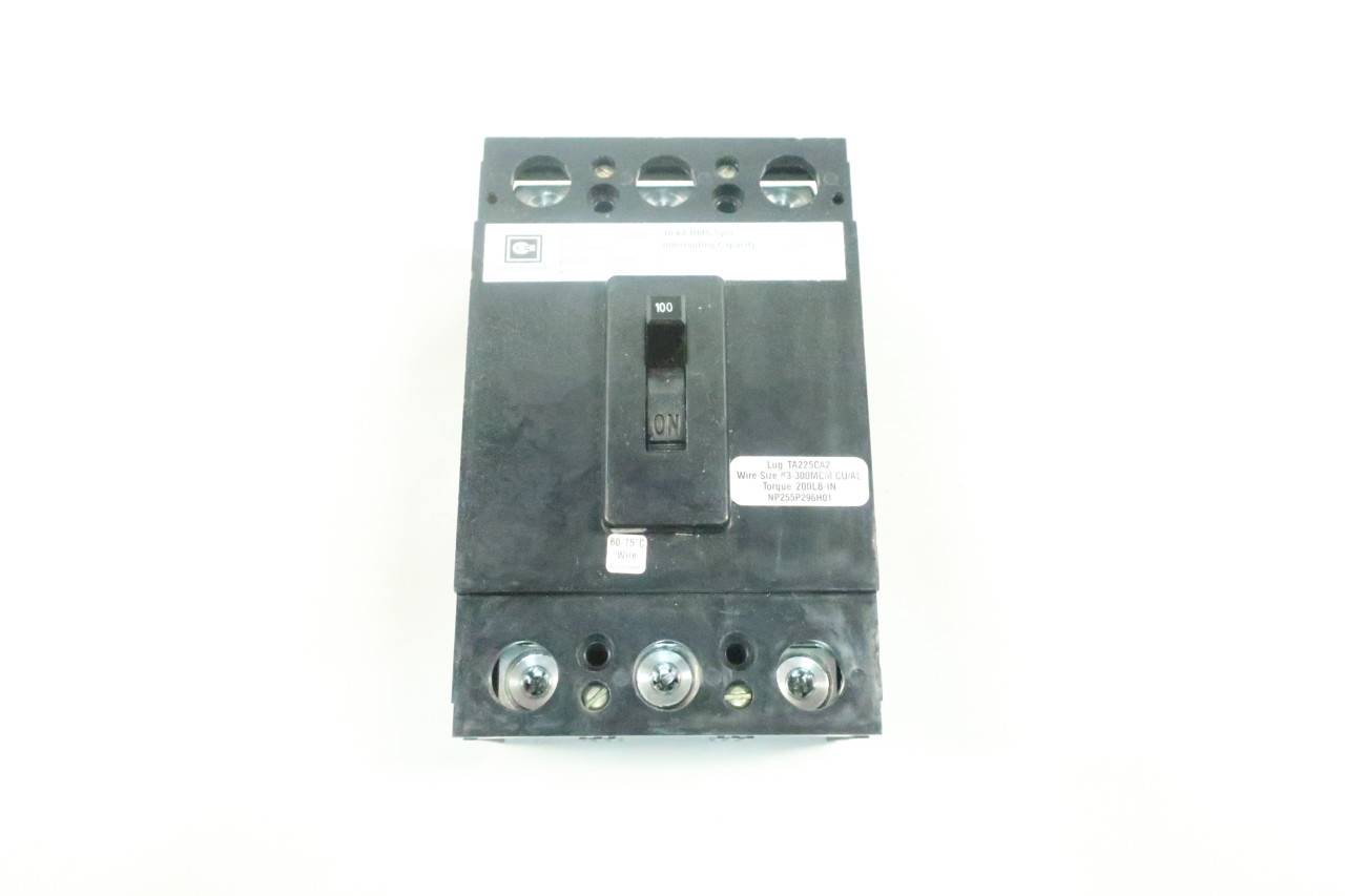 Cutler Hammer CA3100 Molded Case Circuit Breaker 3p 100a Amp 240vac