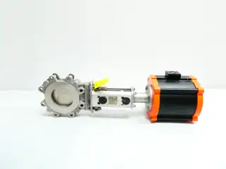 STAFSJO WFE010IU9P00 PNEUMATIC STAINLESS FLANGED KNIFE GATE VALVE 4IN