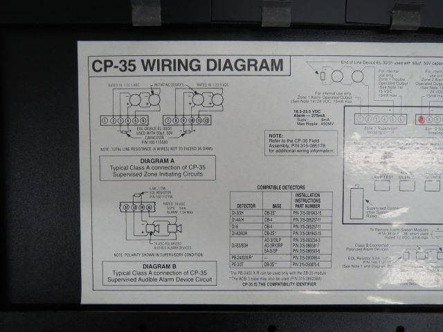 Cerberus Pyrotronics Cp 35 Fire Alarm System 3 Fire Extinguishing Unit B232667