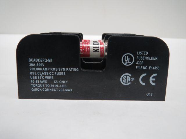 Details about   BCA6032PQ-MT BUSS FUSEHOLDER FOR CLASS CC FUSES 30 AMP 600V 