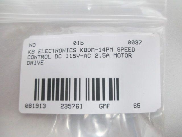 KB ELECTRONICS KBDM-14PM DC MOTOR SPEED CONTROL 115VAC IN 90VDC OUT D235761