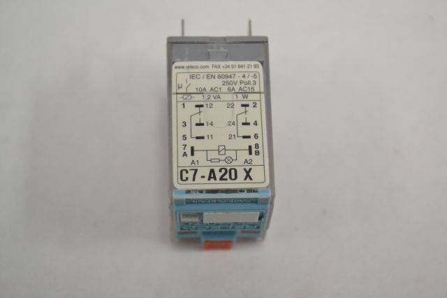 LOT 2 RELECO C7-A20X RELAY MODULE QR-C 120V-AC B239143